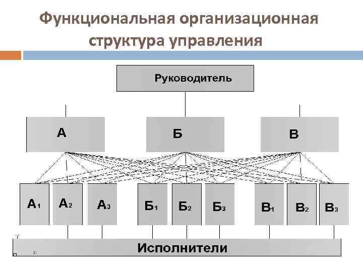 Функциональная организационная структура управления 