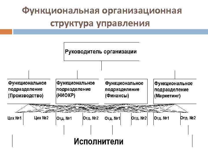 Функциональная организационная структура управления 