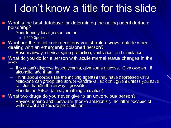 I don’t know a title for this slide What is the best database for