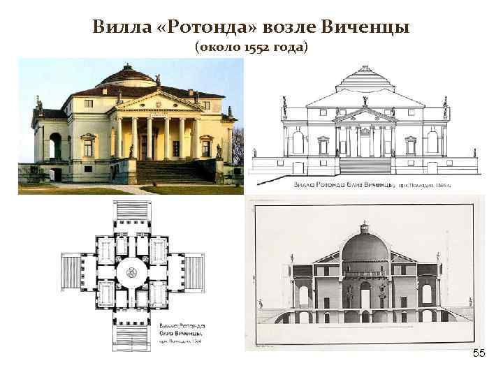 Вилла ротонда чертеж - 95 фото