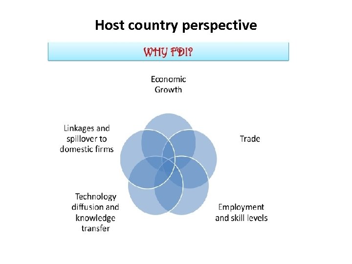 Host country perspective 