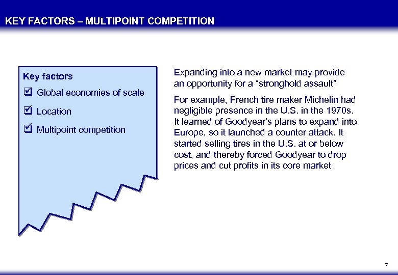 KEY FACTORS – MULTIPOINT COMPETITION Key factors q Global economies of scale q Location