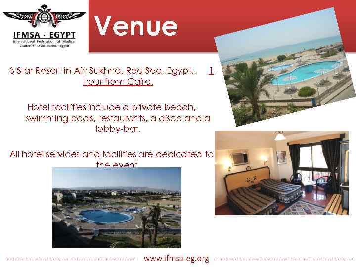 Venue 3 Star Resort in Ain Sukhna, Red Sea, Egypt, , hour from Cairo.