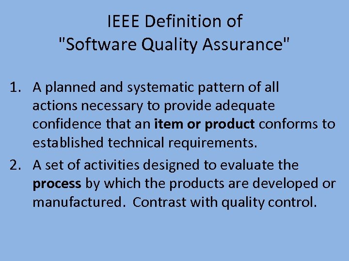 IEEE Definition of 