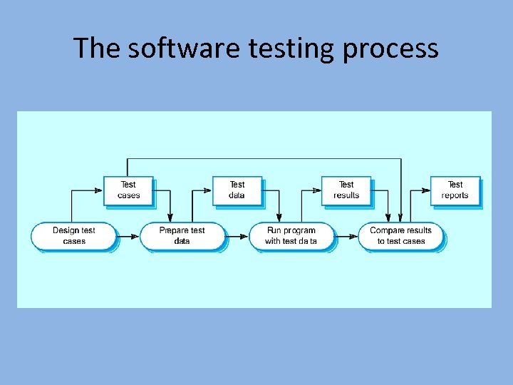 The software testing process 