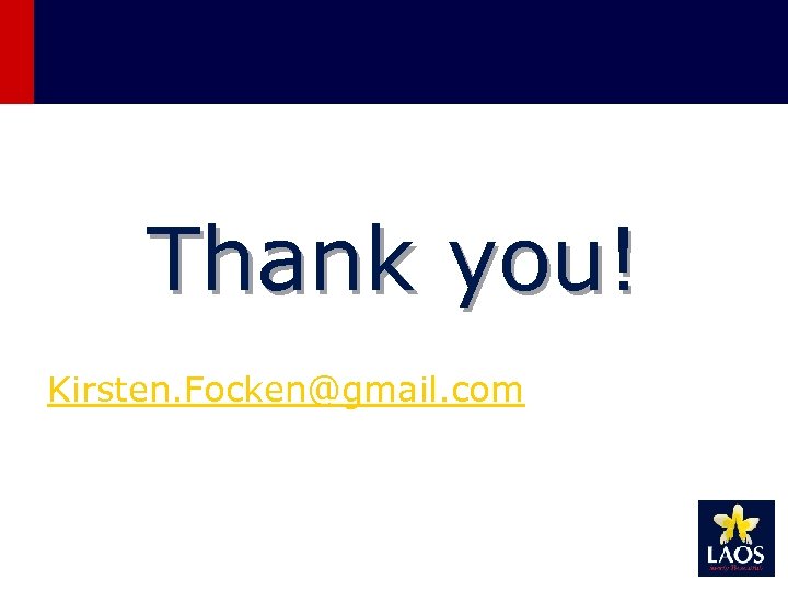 Thank you! Kirsten. Focken@gmail. com 