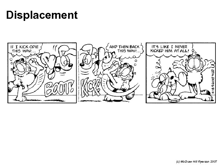 Displacement (c) Mc. Graw Hill Ryerson 2007 