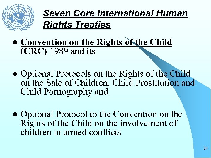 Seven Core International Human Rights Treaties l Convention on the Rights of the Child