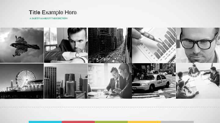 Title Example Here A SUBTITLE ABOUT THIS SECTION ` 