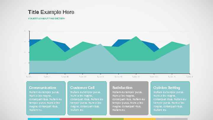 Title Example Here A SUBTITLE ABOUT THIS SECTION Communication Customer Call Satisfaction Opinion Setting