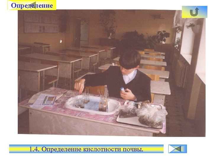 Определение 1. 4. Определение кислотности почвы. 