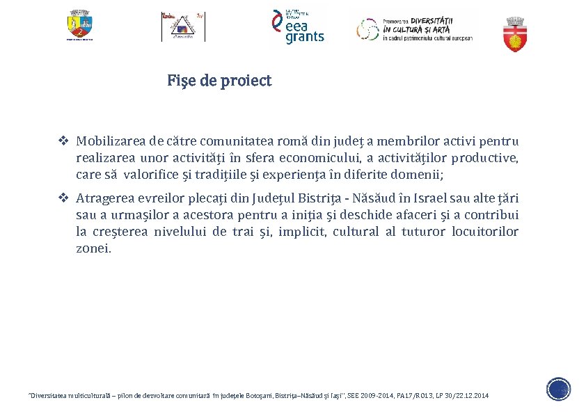 Fișe de proiect v Mobilizarea de către comunitatea romă din județ a membrilor activi