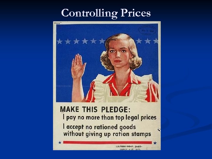 Controlling Prices 