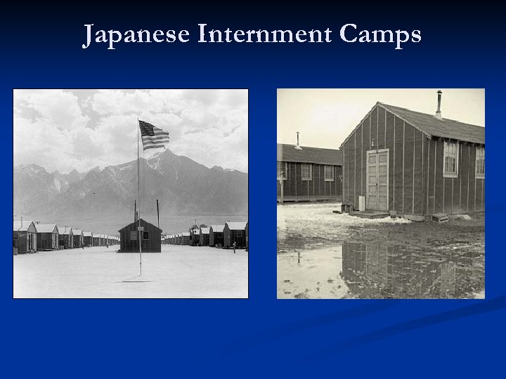 Japanese Internment Camps 