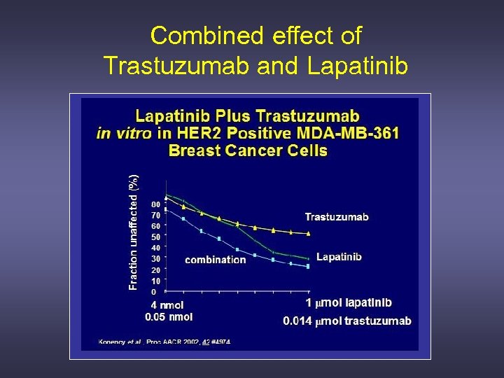 Combined effect of Trastuzumab and Lapatinib 