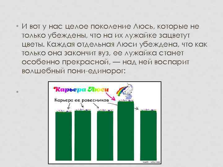  • И вот у нас целое поколение Люсь, которые не только убеждены, что