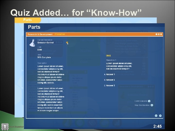 Quiz Added… for “Know-How” Northeastern University 
