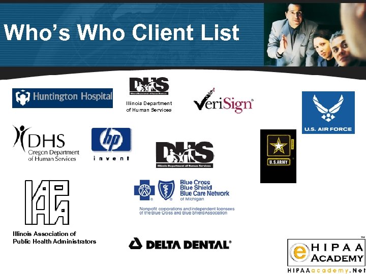 Who’s Who Client List Illinois Department of Human Services Illinois Association of Public Health