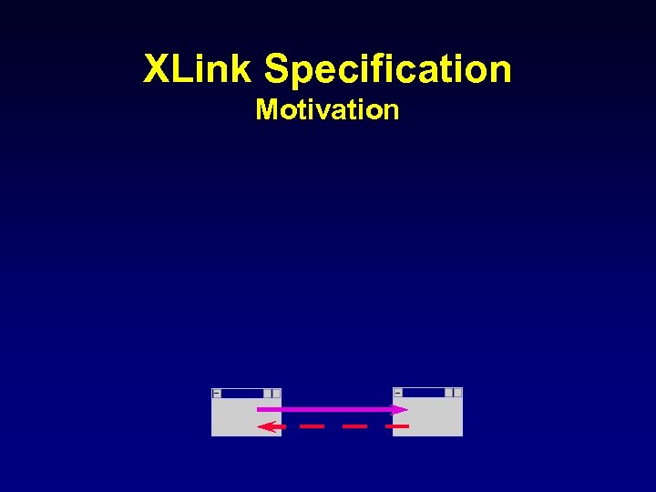 XLink Specification Motivation 