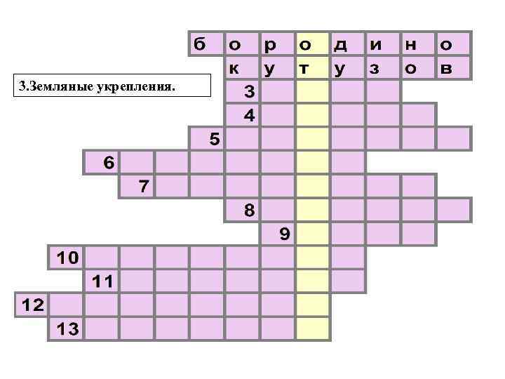 3. Земляные укрепления. 