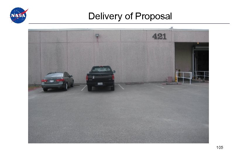 Delivery of Proposal 105 