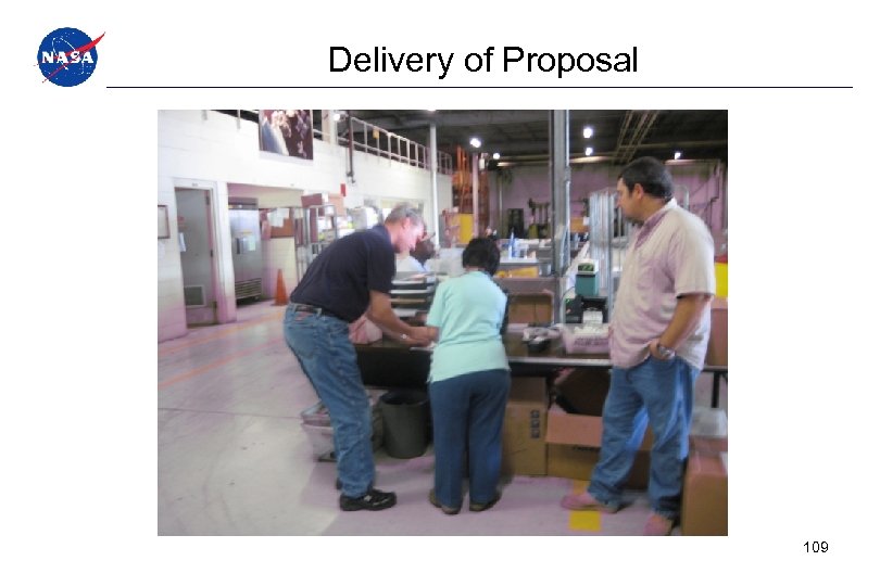 Delivery of Proposal 109 
