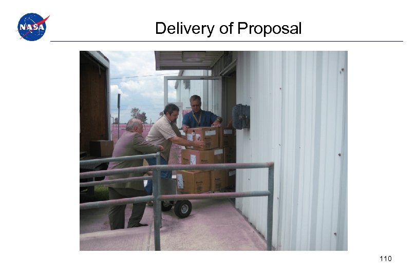 Delivery of Proposal 110 