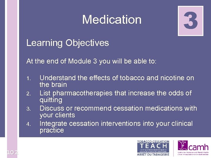 Medication 3 Learning Objectives At the end of Module 3 you will be able