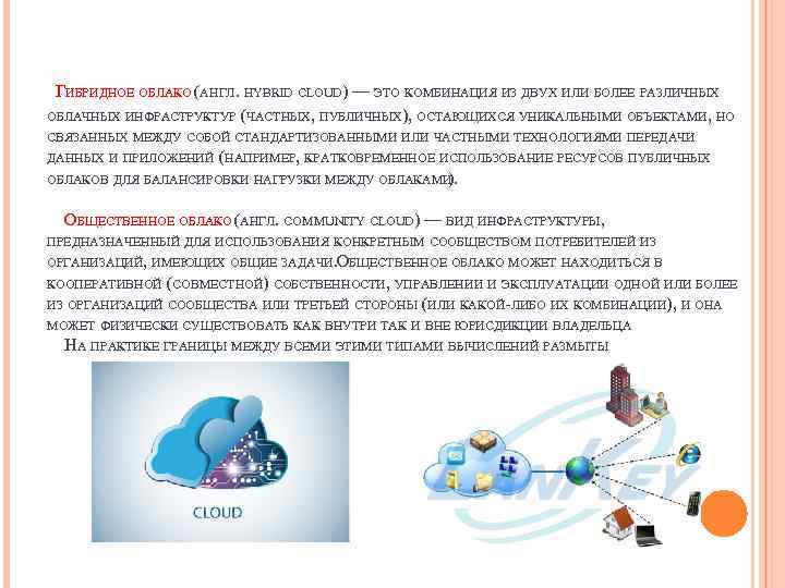 ГИБРИДНОЕ ОБЛАКО (АНГЛ. HYBRID CLOUD) — ЭТО КОМБИНАЦИЯ ИЗ ДВУХ ИЛИ БОЛЕЕ РАЗЛИЧНЫХ ОБЛАЧНЫХ