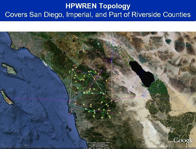 HPWREN Topology Covers San Diego, Imperial, and Part of Riverside Counties to CI and