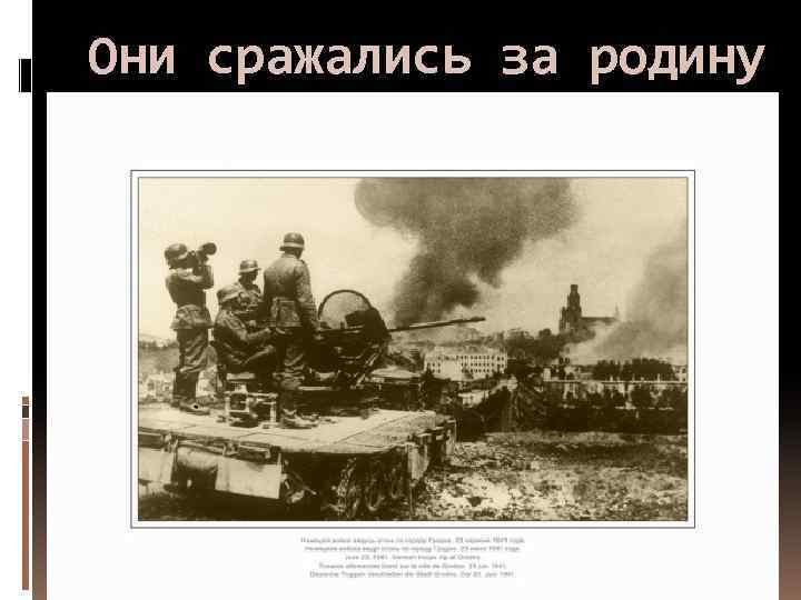 Они сражались за родину 