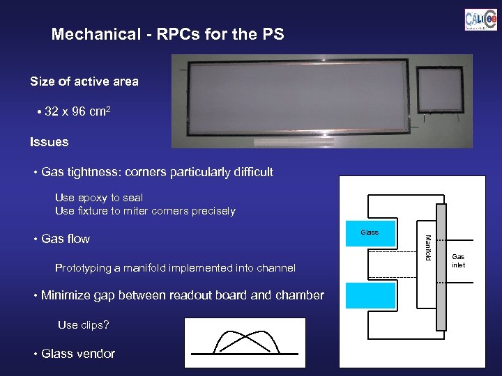 Mechanical - RPCs for the PS Size of active area • 32 x 96