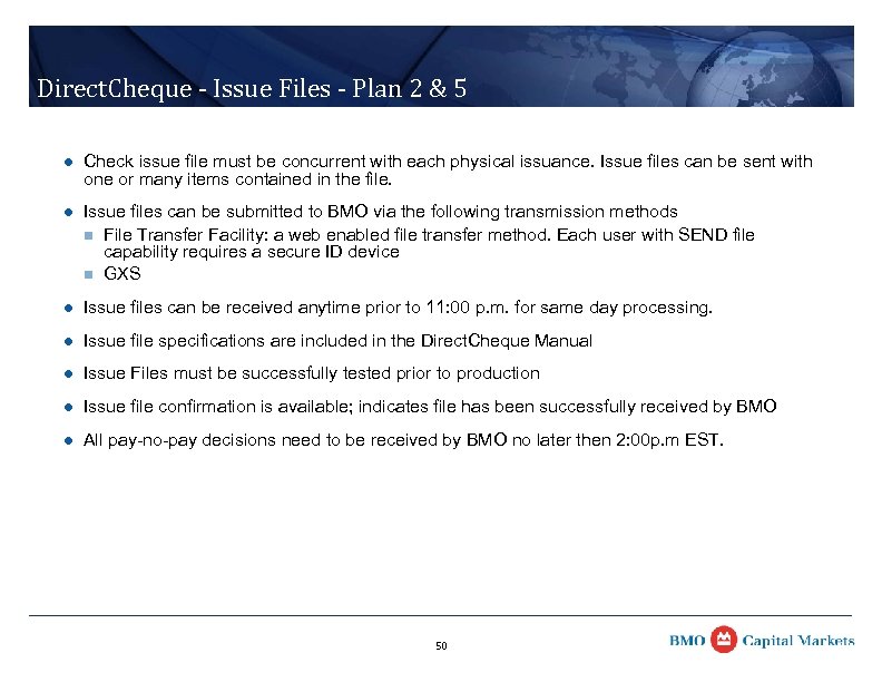 Direct. Cheque - Issue Files - Plan 2 & 5 l Check issue file