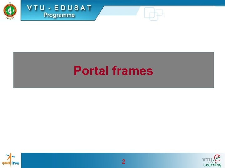 Portal frames 2 