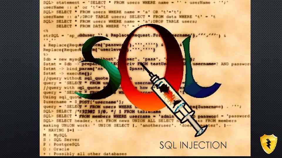 SQL INJECTION 
