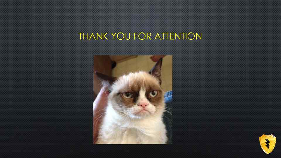 THANK YOU FOR ATTENTION 