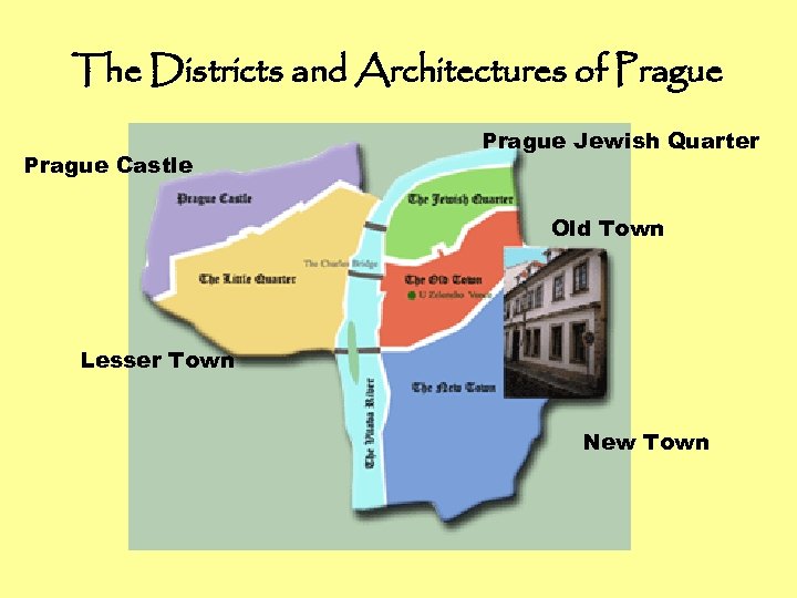 The Districts and Architectures of Prague Castle Prague Jewish Quarter Old Town Lesser Town