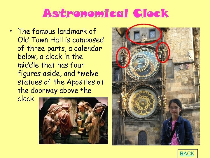 Astronomical Clock • The famous landmark of Old Town Hall is composed of three