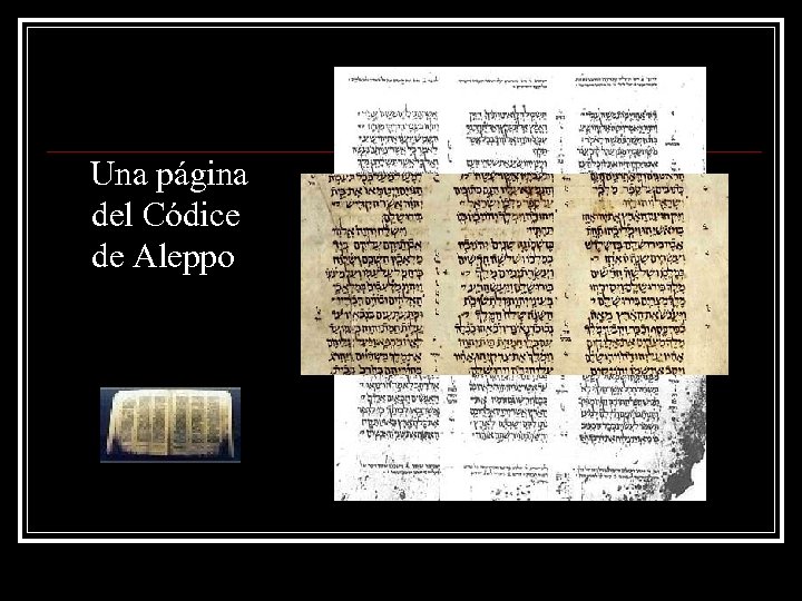  Una página del Códice de Aleppo 