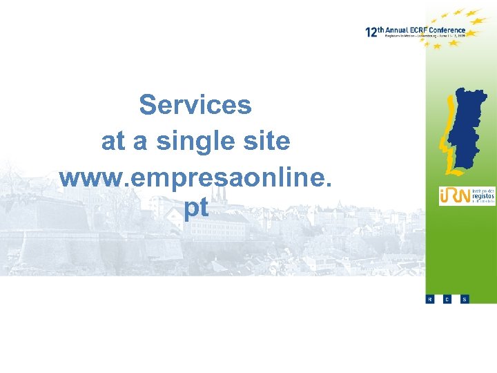 Services at a single site www. empresaonline. pt 