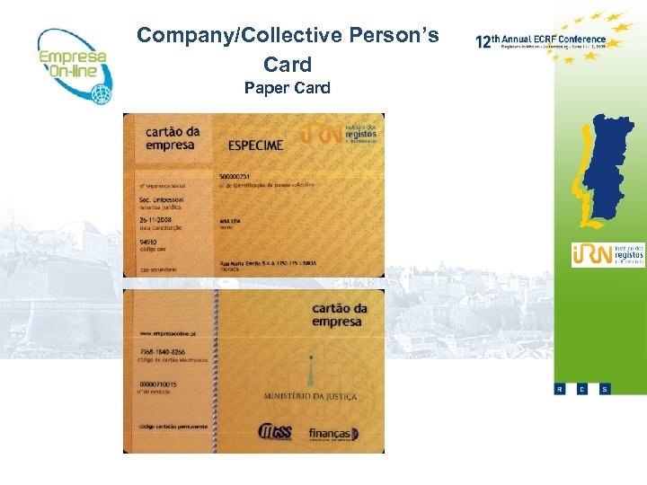 Company/Collective Person’s Card Paper Card 