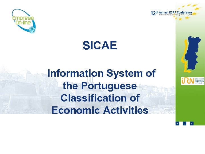 SICAE Information System of the Portuguese Classification of Economic Activities 