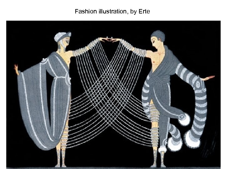 Fashion illustration, by Erte 