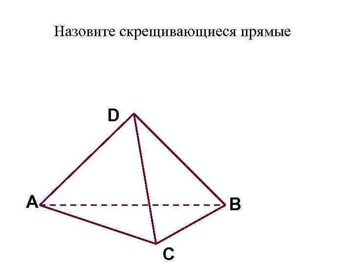 На рисунке 3 скрещивающимися являются прямые