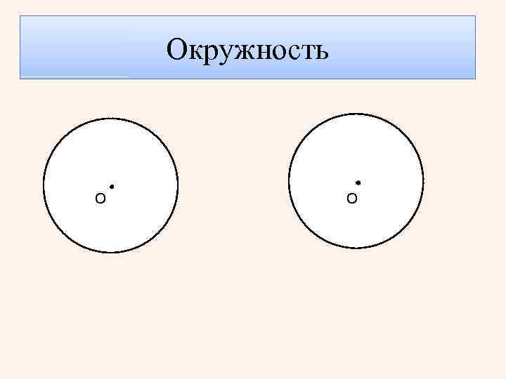 Окружность О O 