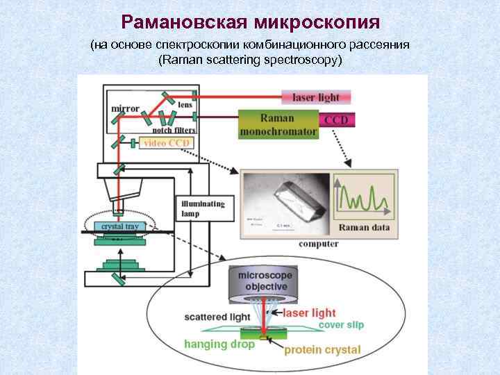 Рамановская микроскопия (на основе спектроскопии комбинационного рассеяния (Raman scattering spectroscopy) 