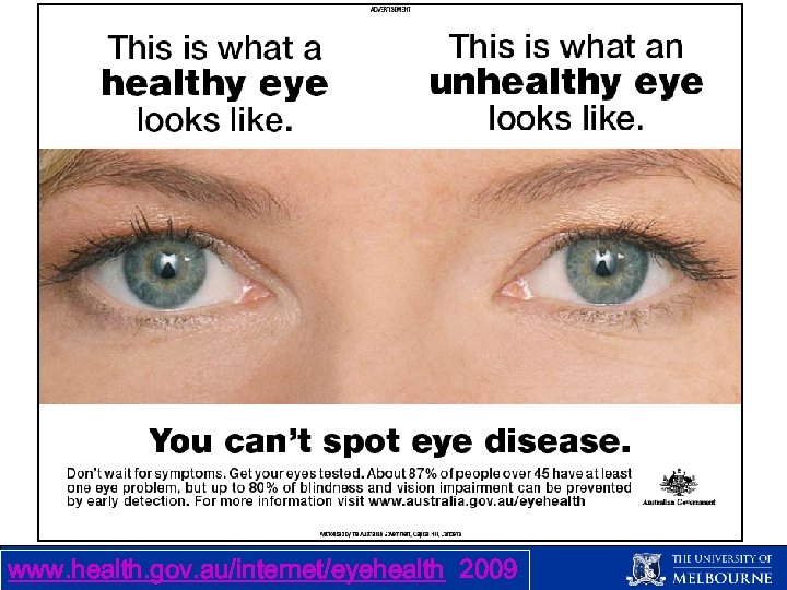www. health. gov. au/internet/eyehealth 2009 