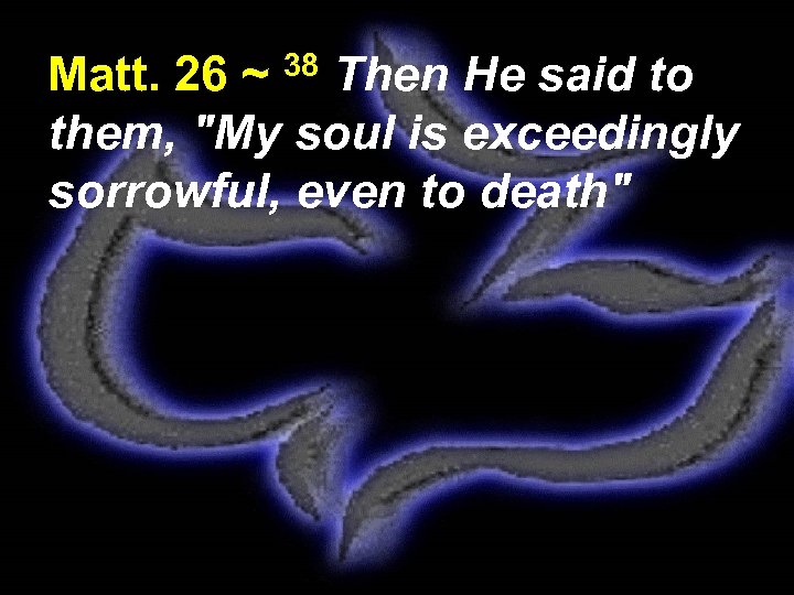 Matt. 26 ~ 38 Then He said to them, 