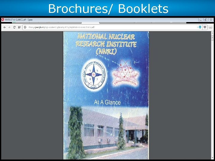 Brochures/ Booklets 16 