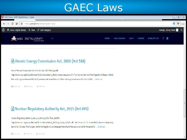 GAEC Laws 29 